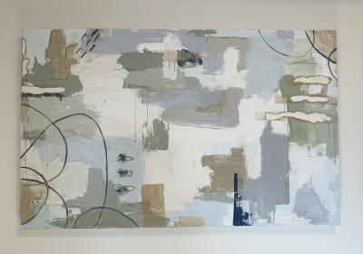 Charissa Owens The Path Between Us Mixed Media Abstract Painting 2021