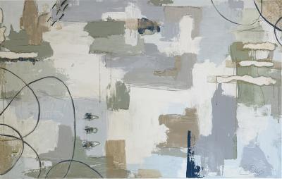 Charissa Owens The Path Between Us Mixed Media Abstract Painting 2021