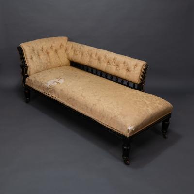 Charles Bevan Charles Bevan Marsh Jones Aesthetic Movement button back chaise lounge