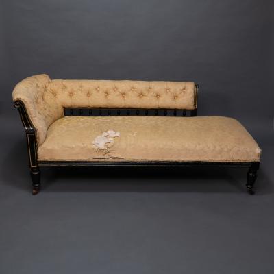 Charles Bevan Charles Bevan Marsh Jones Aesthetic Movement button back chaise lounge