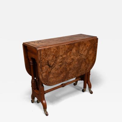 Charles Bevan Charles Bevan for Marsh Jones A Gothic Revival Burr Walnut Sutherland Table
