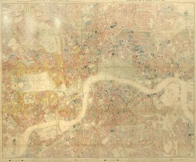 Charles Booth Descriptive Map of London Poverty 1889