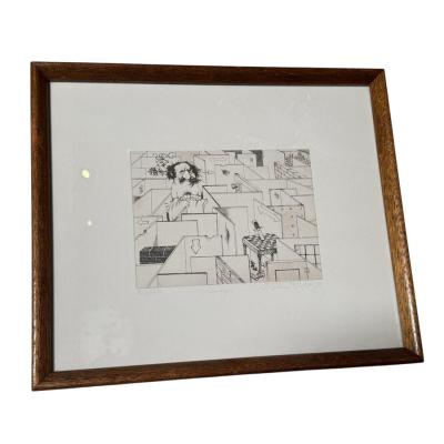 Charles Bragg Charles Bragg Seven Deadly Sins Signed Engraving Print Anger