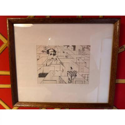 Charles Bragg Charles Bragg Seven Deadly Sins Surrealist Lithograph Set