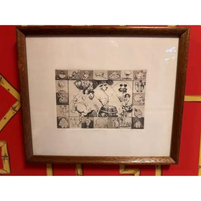 Charles Bragg Charles Bragg Seven Deadly Sins Surrealist Lithograph Set