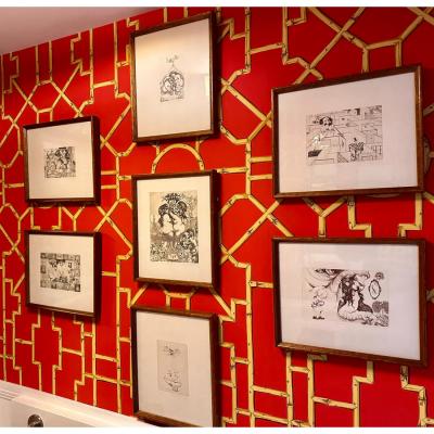 Charles Bragg Charles Bragg Seven Deadly Sins Surrealist Lithograph Set