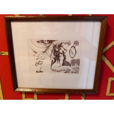 Charles Bragg Charles Bragg Seven Deadly Sins Surrealist Lithograph Set