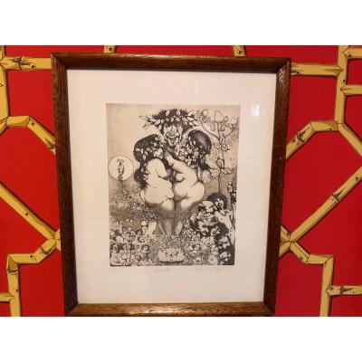 Charles Bragg Charles Bragg Seven Deadly Sins Surrealist Lithograph Set