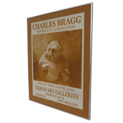 Charles Bragg Signed 1974 Charles Bragg New Orleans Important Exhibition Poster
