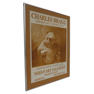 Charles Bragg Signed 1974 Charles Bragg New Orleans Important Exhibition Poster
