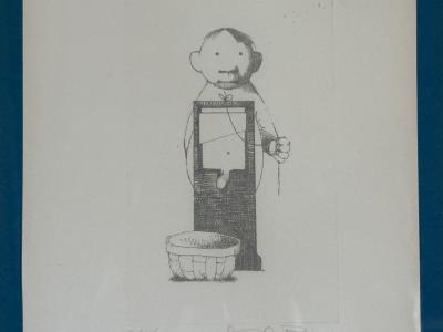 Charles Bragg Two Etchings Nasty Series Signed and Stamped American 20th c 