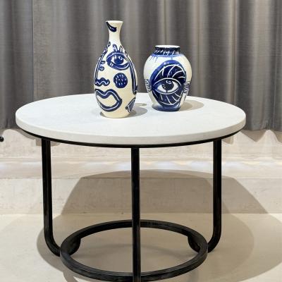 Charles Brun Theremin 3 FISHES Glazed ceramic vase