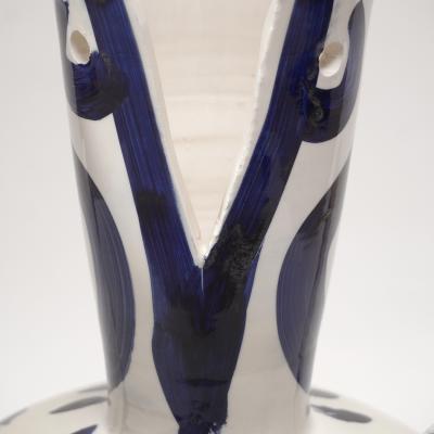 Charles Brun Theremin HYPNOS FAUNA Glazed ceramic wide winged vase