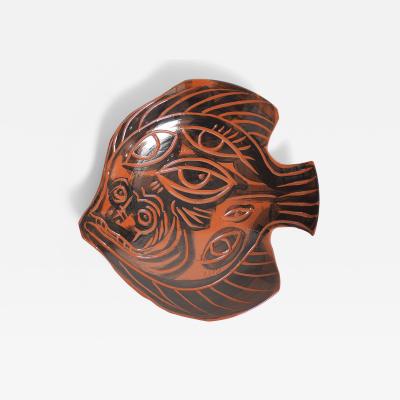 Charles Brun Theremin SEA SLIDE Original ceramic dish