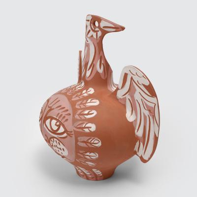 Charles Brun Theremin THE WAY HE SINGS Large ceramic winged vase