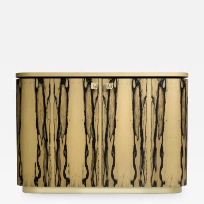 Charles Burnand Riccardo Sideboard in White Ebony Macassar Ebony and Brass