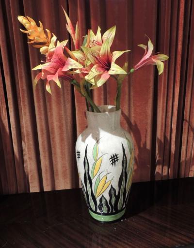 Charles Catteau Charles Catteau Art Deco Vase for Atelier de Fantasie by Boch Ceramics