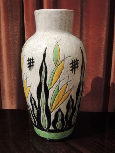 Charles Catteau Charles Catteau Art Deco Vase for Atelier de Fantasie by Boch Ceramics