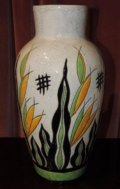 Charles Catteau Charles Catteau Art Deco Vase for Atelier de Fantasie by Boch Ceramics