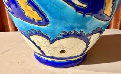 Charles Catteau Charles Catteau for Boch Fr res Keramis Stylized Pelican Vase circa 1924 25