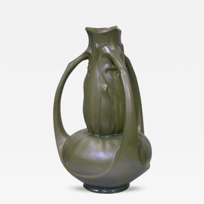 Charles Catteau Exceptional Art Nouveau Iridescent Vase by Catteau