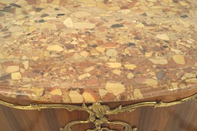 Charles Cressent Pair of French Louis XV Rosewood Commodes