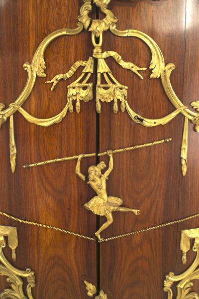 Charles Cressent Pair of French Louis XV Rosewood Commodes