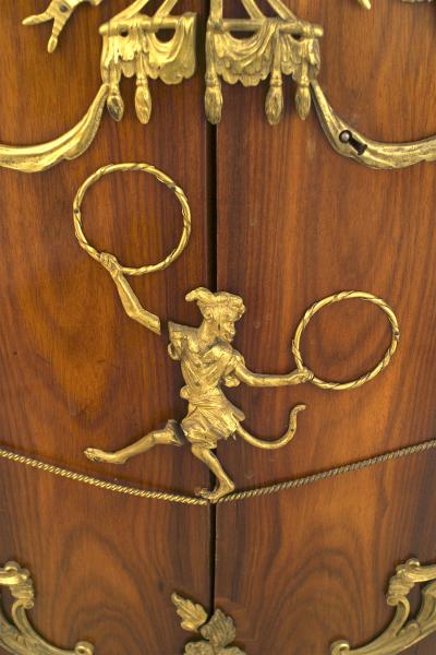 Charles Cressent Pair of French Louis XV Rosewood Commodes