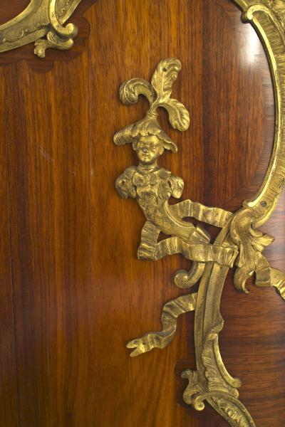 Charles Cressent Pair of French Louis XV Rosewood Commodes