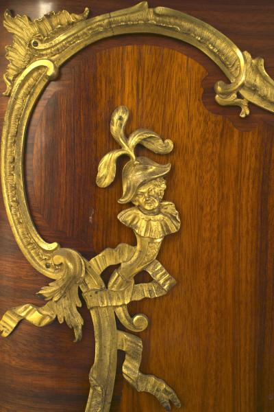 Charles Cressent Pair of French Louis XV Rosewood Commodes