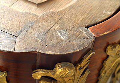 Charles Cressent Pair of French Louis XV Rosewood Commodes