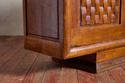 Charles Dudouyt 1940s French Oak Sideboard