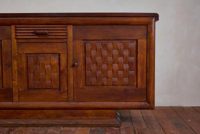Charles Dudouyt 1940s French Oak Sideboard