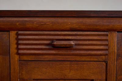 Charles Dudouyt 1940s French Oak Sideboard