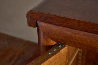 Charles Dudouyt 1940s French Oak Sideboard