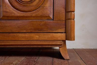 Charles Dudouyt 1940s French Oak Sideboard