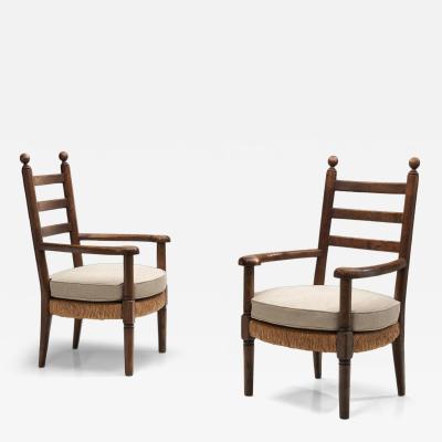 Charles Dudouyt Armchairs in the manner of Charles Dudouyt Europe First Half of the 20th C