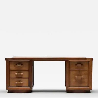 Charles Dudouyt Art Deco Desk by Charles Dudouyt France 1940s