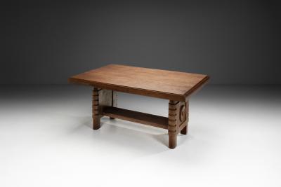 Charles Dudouyt Art Deco Dining Table in the manner of Charles Dudouyt France 1930s