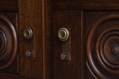 Charles Dudouyt Art Deco Sideboard by Charles Dudouyt France 1940s