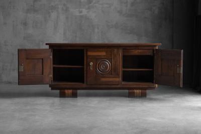 Charles Dudouyt Art Deco Sideboard by Charles Dudouyt France 1940s