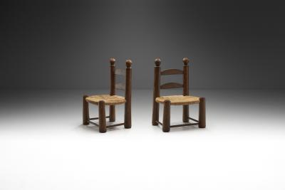 Charles Dudouyt Chaises Basses Low Chairs by Charles Dudouyt France 1930s