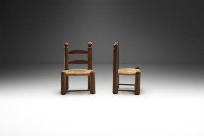 Charles Dudouyt Chaises Basses Low Chairs by Charles Dudouyt France 1930s