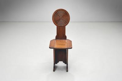 Charles Dudouyt Charles Dudouyt Wooden Side Chair for LAbeill e France 1940s