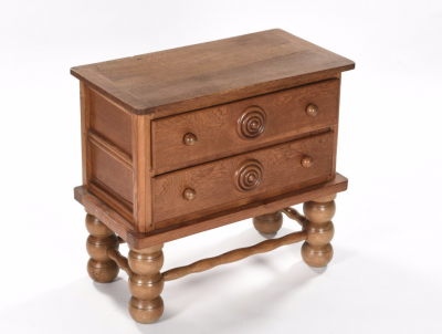 Charles Dudouyt Charles Dudouyt charming carved chest of drawers