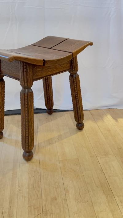 Charles Dudouyt Charles Dudouyt rare early art deco bench