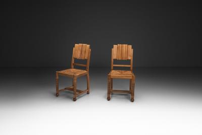 Charles Dudouyt Dining Chairs in the manner of Charles Dudouyt Europe First half of the 20th C