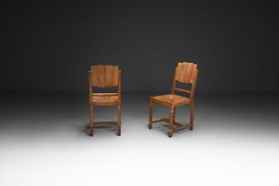 Charles Dudouyt Dining Chairs in the manner of Charles Dudouyt Europe First half of the 20th C