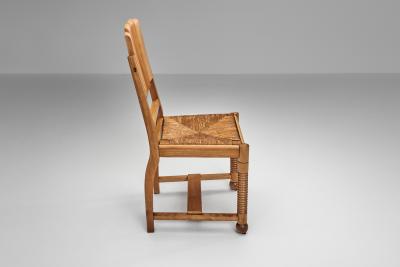 Charles Dudouyt Dining Chairs in the manner of Charles Dudouyt Europe First half of the 20th C