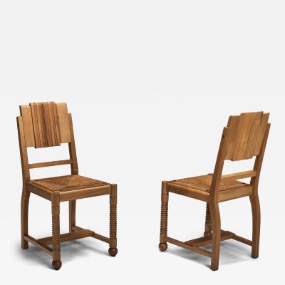 Charles Dudouyt Dining Chairs in the manner of Charles Dudouyt Europe First half of the 20th C